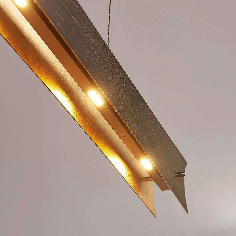 Lucande Lámparas Ebba Lámpara Colgante Black/Gold - Lucande - Imagen 6