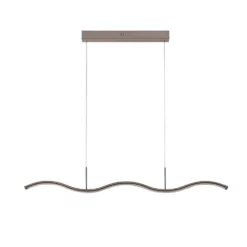 Lucande Lámparas Brama Lámpara Colgante Nickel/White - Lucande