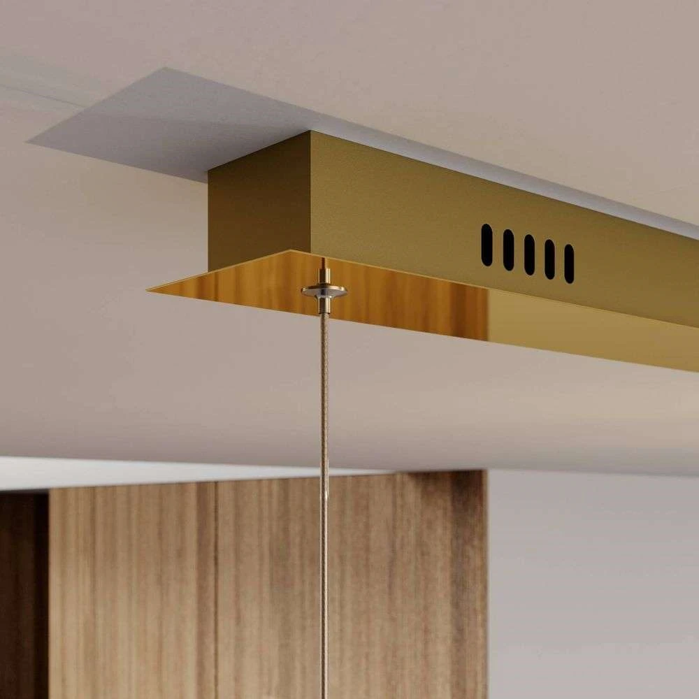 Lucande Lámparas Hayley 5 Line Lámpara Colgante Clear/Gold - Lucande - Imagen 3