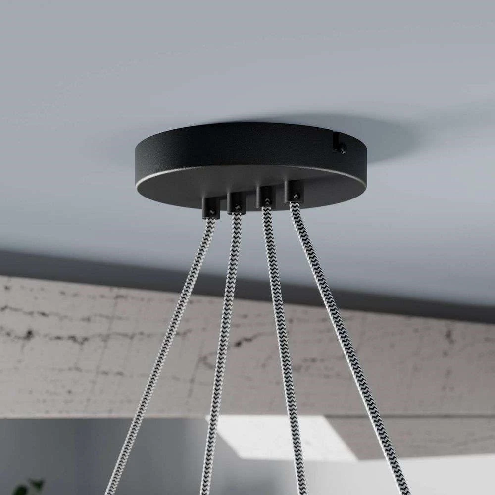 Lucande Lámparas Asta 4 Lámpara Colgante Grey/Wood - Lucande - Imagen 4