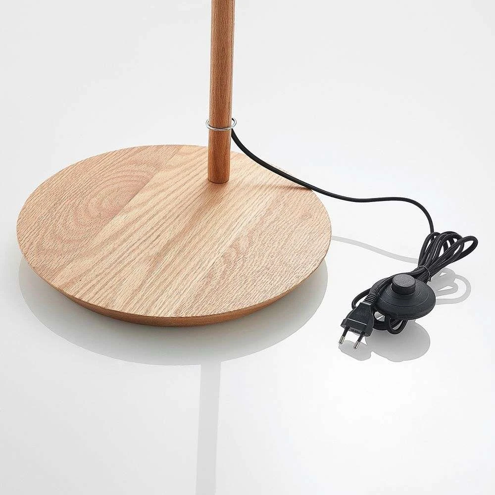 Lucande Lámparas Jinda Lámpara De Pie White/Wood - Lucande - Imagen 5