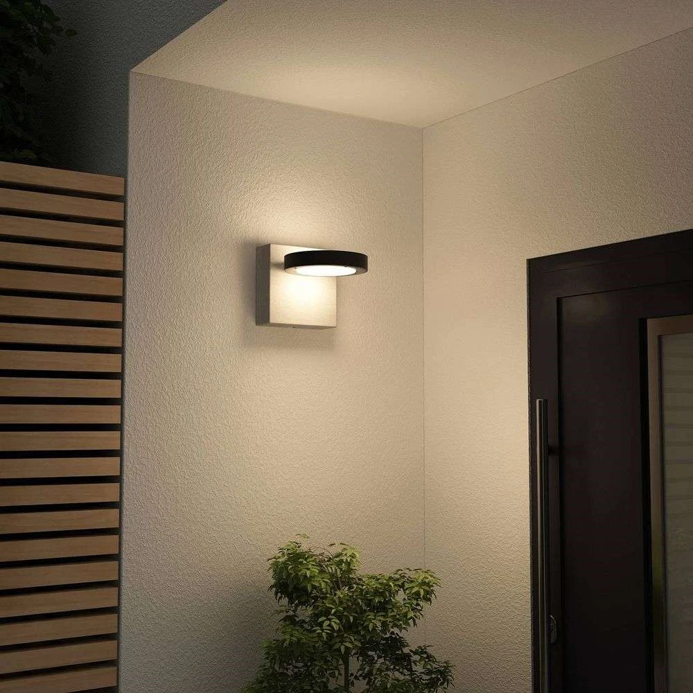 Lucande Lámparas Belna LED Exterior Aplique De Pared Grey - Lucande - Imagen 3