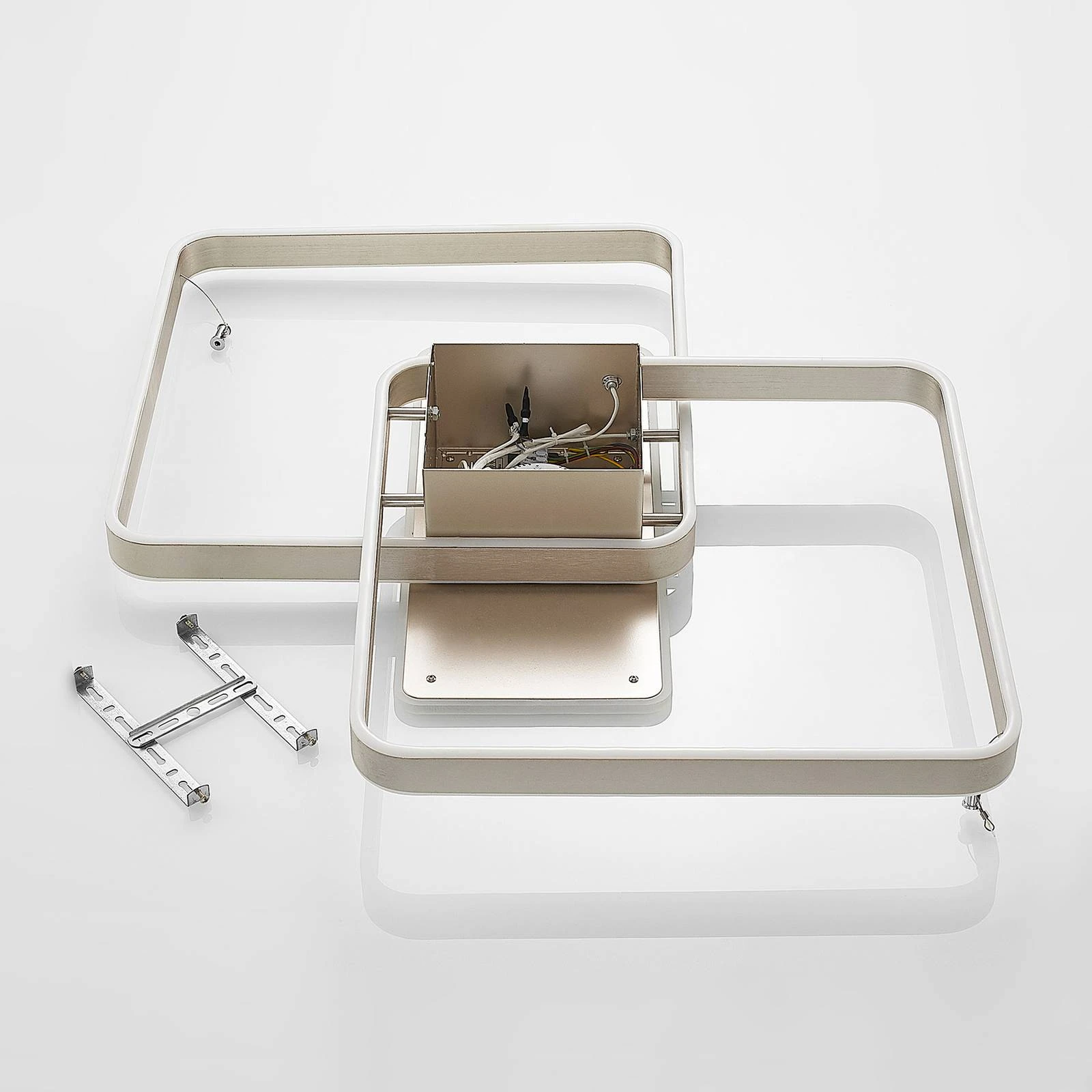 Lucande Lámparas Kadira 80 Lámpara De Techo Nickel - Lucande - Imagen 6