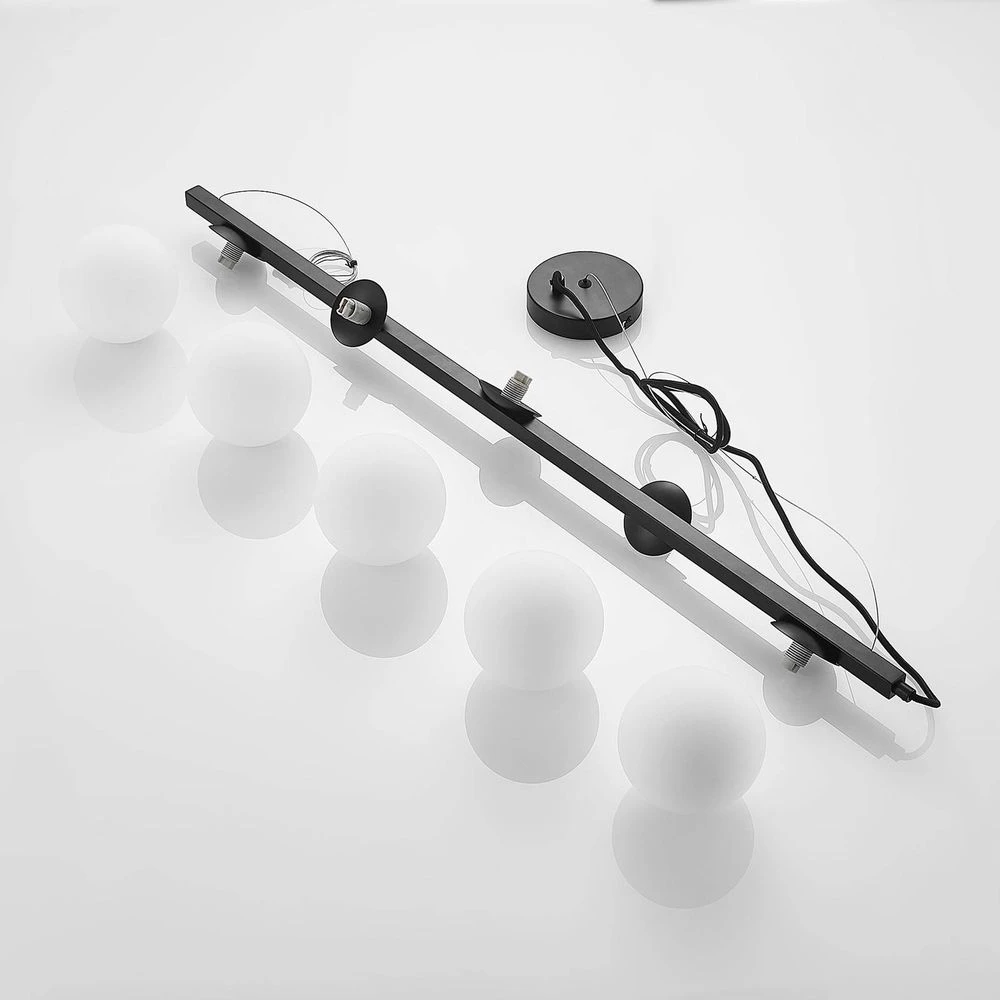 Lucande Lámparas Emarin Long Lámpara Colgante Black/Opal - Lucande - Imagen 6