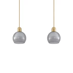 Lucande Lámparas Mylah 2 Lámpara Colgante Brass - Lucande