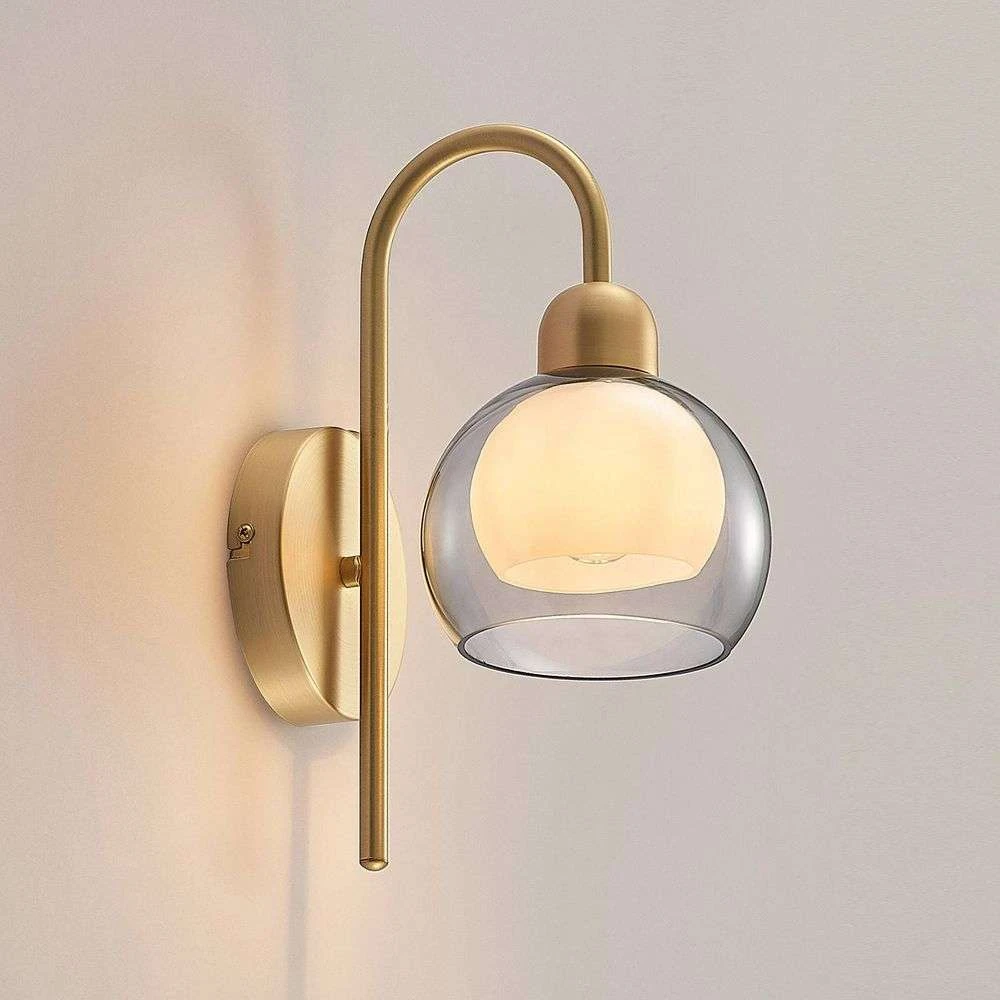 Lucande Lámparas Mylah Aplique De Pared Brass - Lucande - Imagen 3