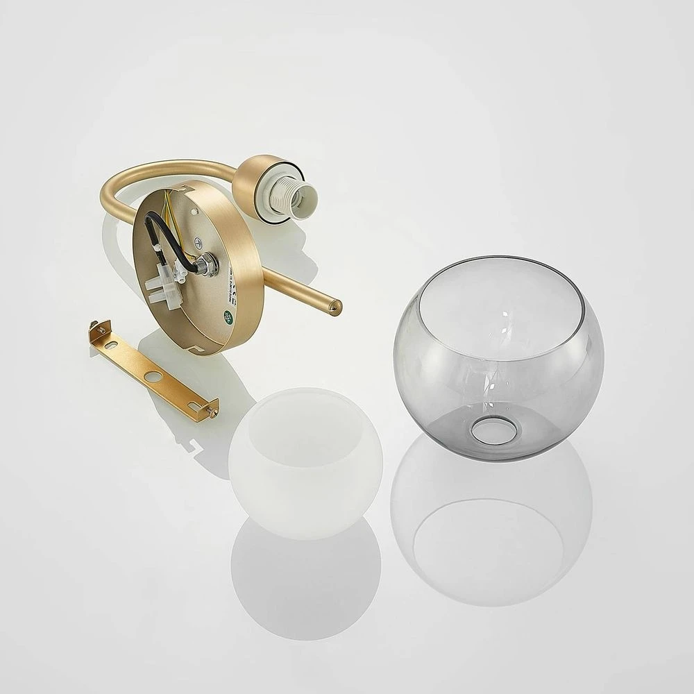 Lucande Lámparas Mylah Aplique De Pared Brass - Lucande - Imagen 6