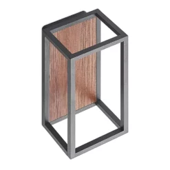 Lucande Lámparas Rafail LED Aplique Exterior Dark Grey/Dark Wood - Lucande